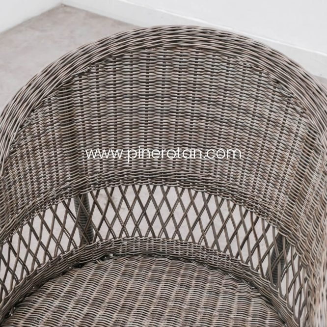 Kursi Anyaman Rotan - King Arthur Kobo Grey