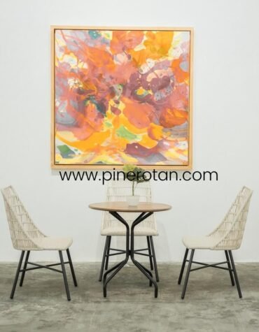 Meja Kursi Set Cafe - Bottle Dining Set - Santiago Chair