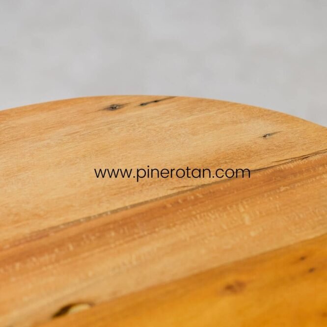 Meja Kayu Hitam Industrial - Milan Table II