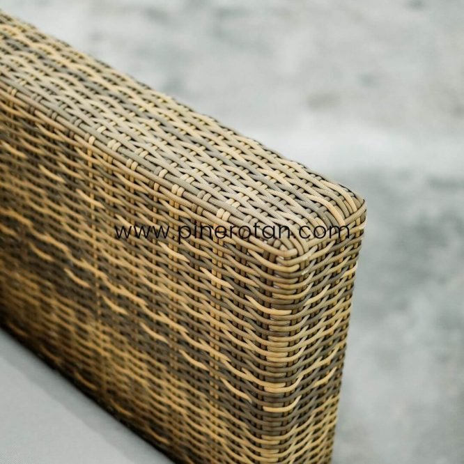 Kursi Tamu Rotan Sintetis / Sofa Outdoor 1 Seat Minimalis Modern - Peru Sofa