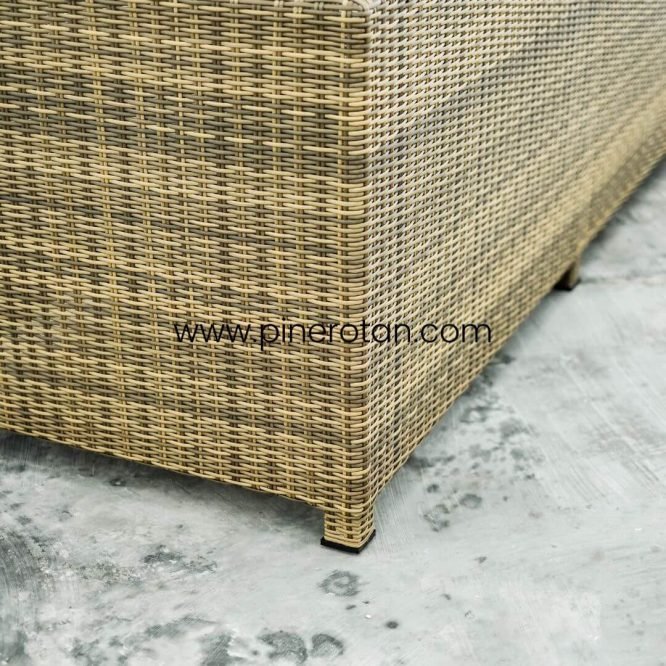 Set Meja Kursi Sofa Minimalis Modern Outdoor / Sofa Ruang Tamu Rotan Sintetis Premium - Peru Sofa Set
