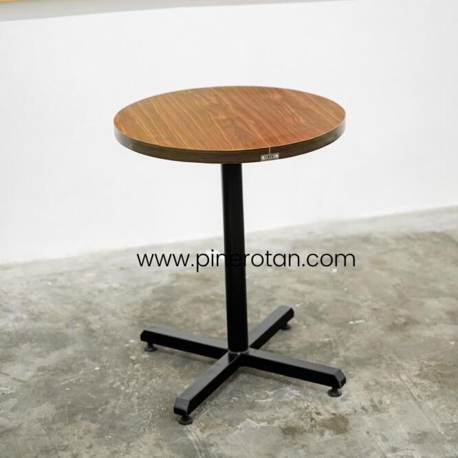Meja Bulat Makan Pine - Karen Dining Table