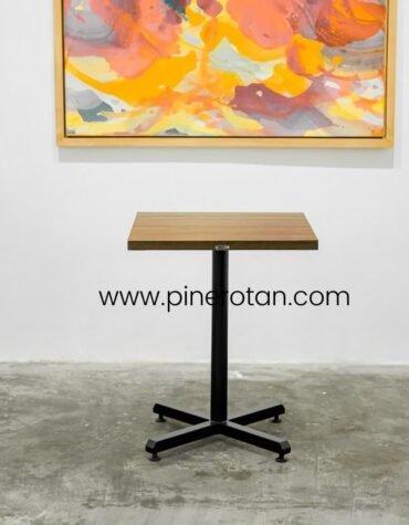 Meja Makan Cafe Resto - Eco Center Dining Table 60x60CM