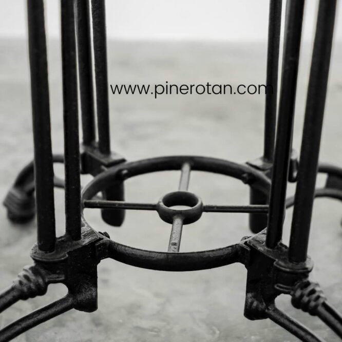 Meja Jati Alumunium Resto - Harley Davidson Dining Table