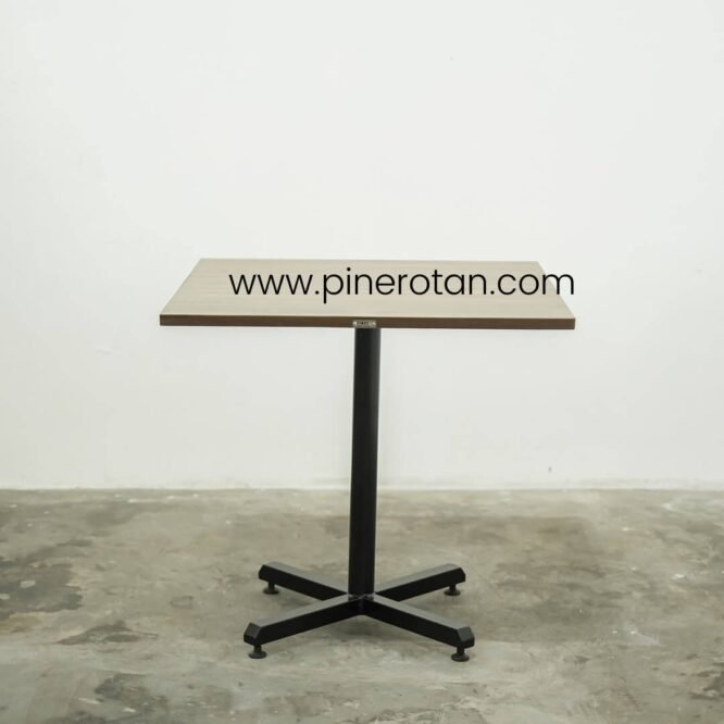 Meja Kotak Minimalis Pine - Eco Center Dining Table 80x80CM