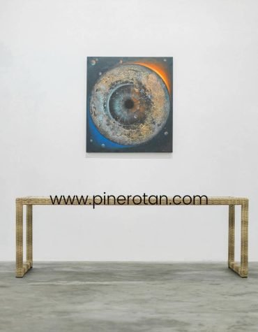 Meja Makan Panjang Rotan - Esmeralda Dining Table
