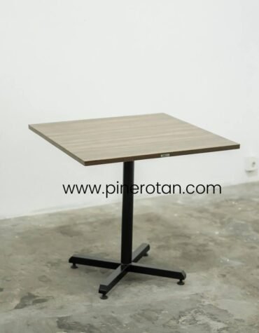 Meja Makan Cafe Resto - Eco Center Dining Table 80X80CM