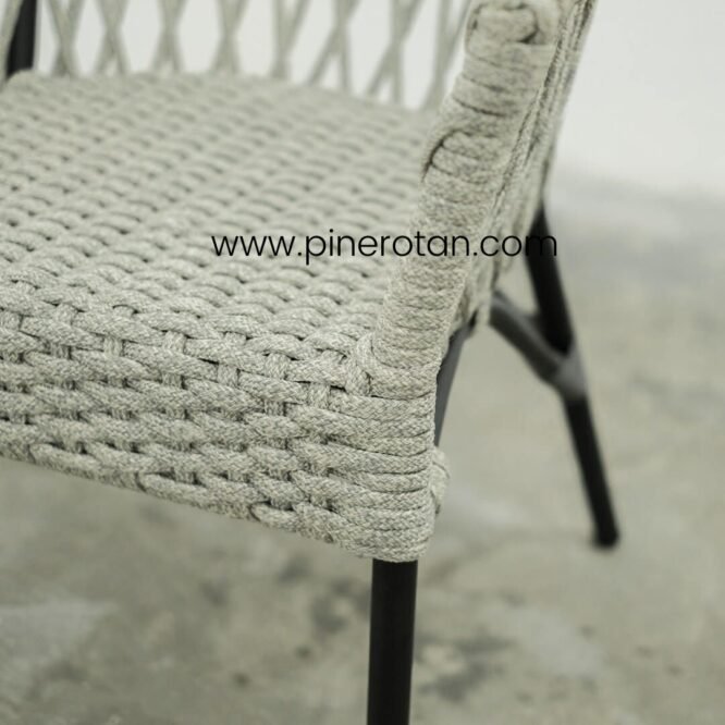Rope Teras Minimalis Set - Kingstone Rope Arm Chair
