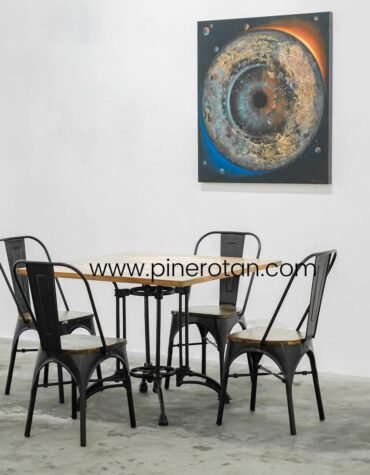 Set Meja Kursi Makan - Harley Dining Set - Lotus DC