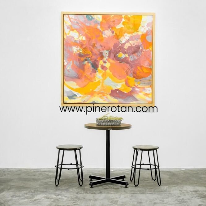 Set Meja Kursi Industrial - Karen Dining Chair - Dorian DC
