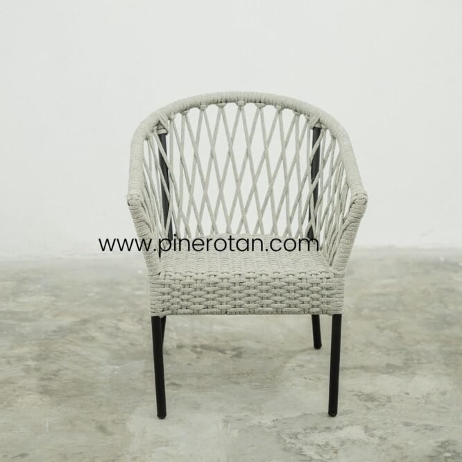 Teras Set Rope Minimalis - Kingstone Rope Arm Chair