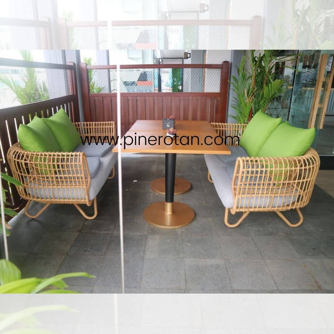 Kursi Taman Rotan Sintetis - Mali Arm Chair