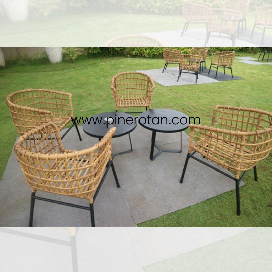 Kursi Outdoor Rotan Sintetis - Mali Arm Chair