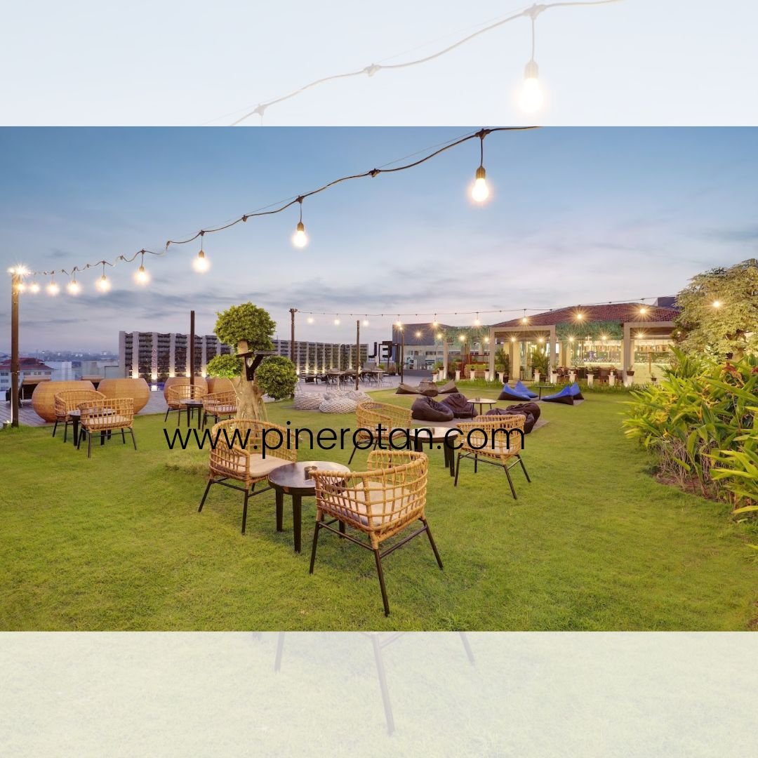 kursi outdoor rotan sintetis - mali arm chair - Novotel Hotel Yogyakarta