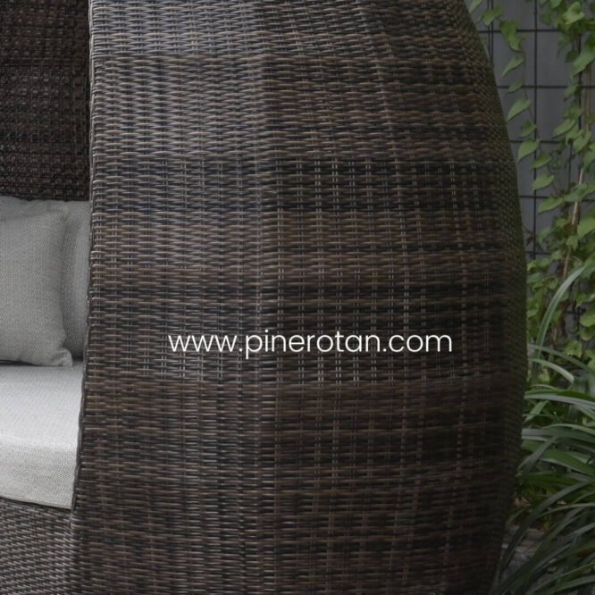 Bale-Bale Rotan / Day Bed Rotan Sintetis - Cocoon - Croco