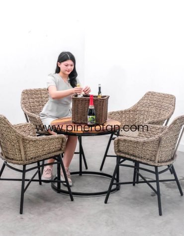 Set Meja Kursi Living Room - Arthur Coffee Table - Sea Shell