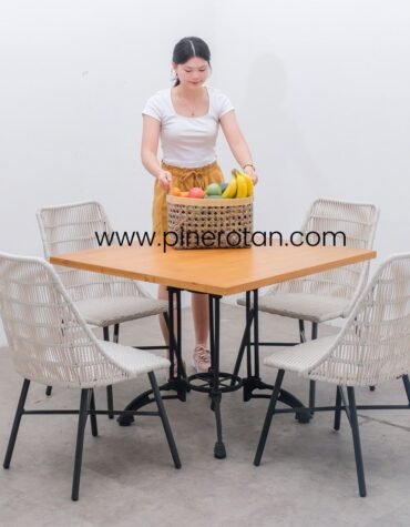 Meja Kursi Dining Set - Harley DS - Santiago DC