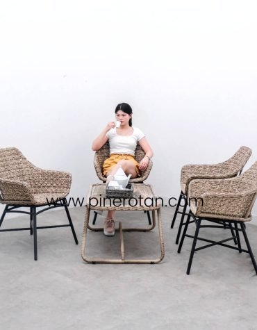 Living Set Rotan Sintetis - Marlyn Living Set - Sea Shell