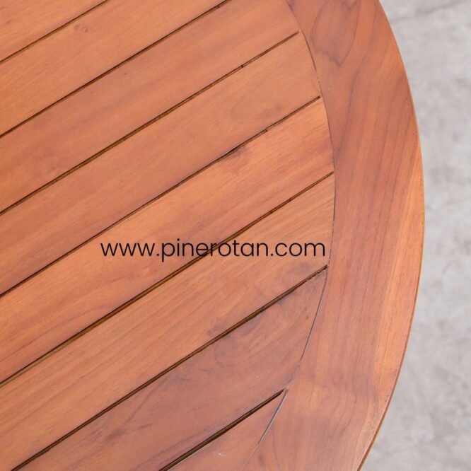 Meja Bulat Kafe Industrial - Jangkar Dining Table