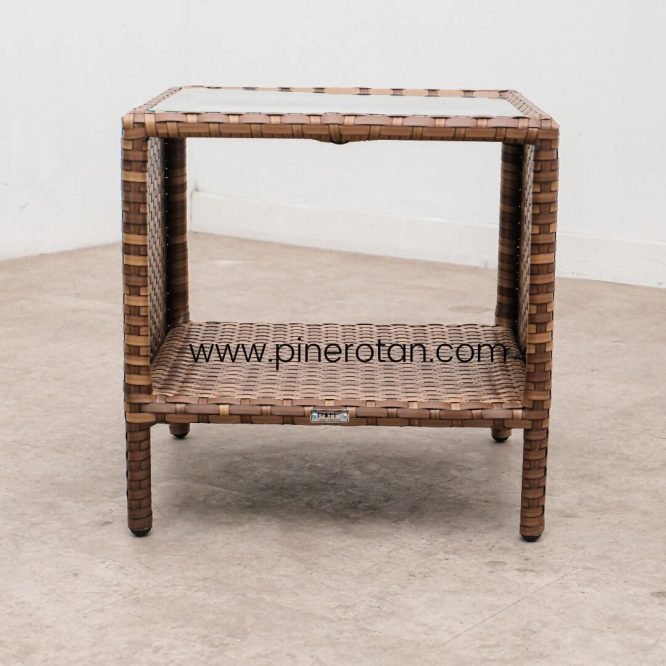 Kursi Kotak Rotan - Fema ST - Red Pine