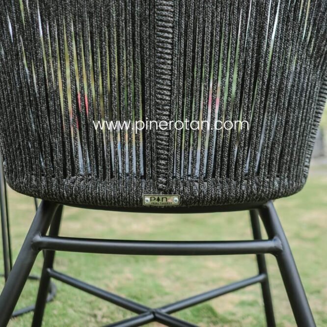 Kursi Makan Outdoor Rope - Marlyn Arm Chair Rope