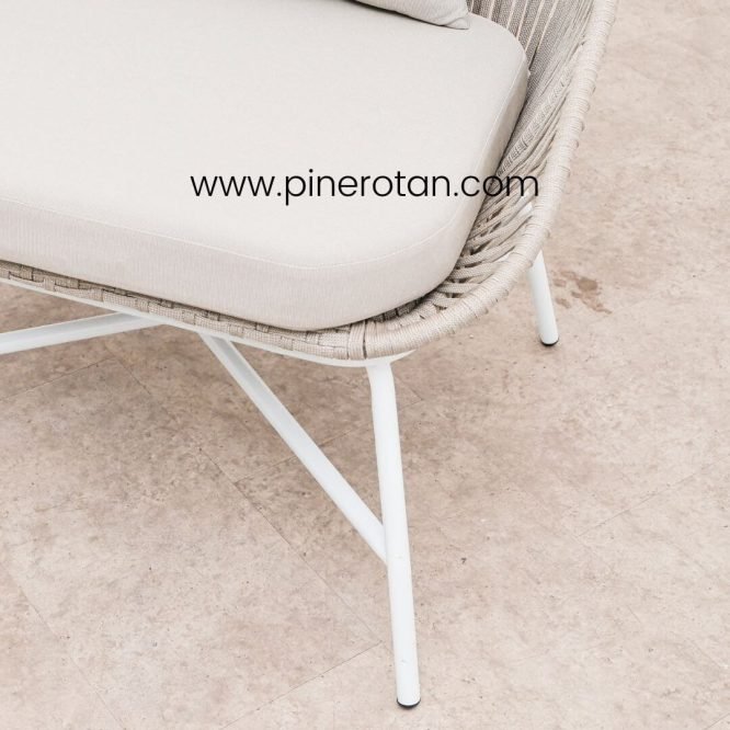 Set Meja Kursi Tamu / Teras / Villa Rotan Sintetis Minimalis Modern / Cleopatra Living Set - Labu Coffee Table
