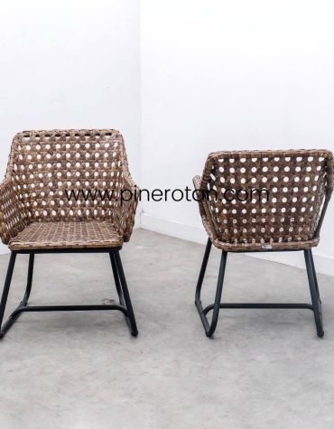 Kursi Teras Anyaman Rotan Sintetis - Maroko Arm Chair