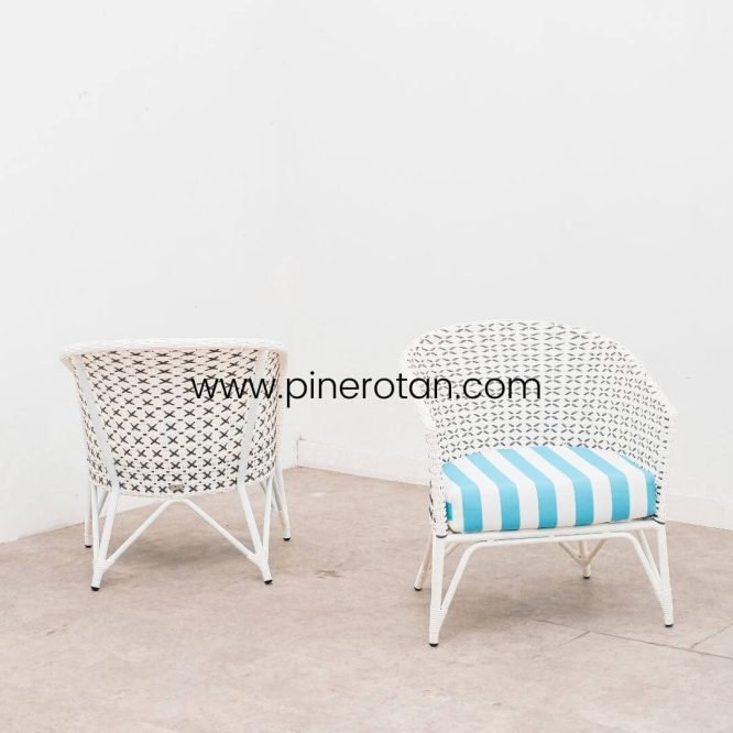 Kursi Terrace Anyaman Rotan - Kingstone Lazy Chair