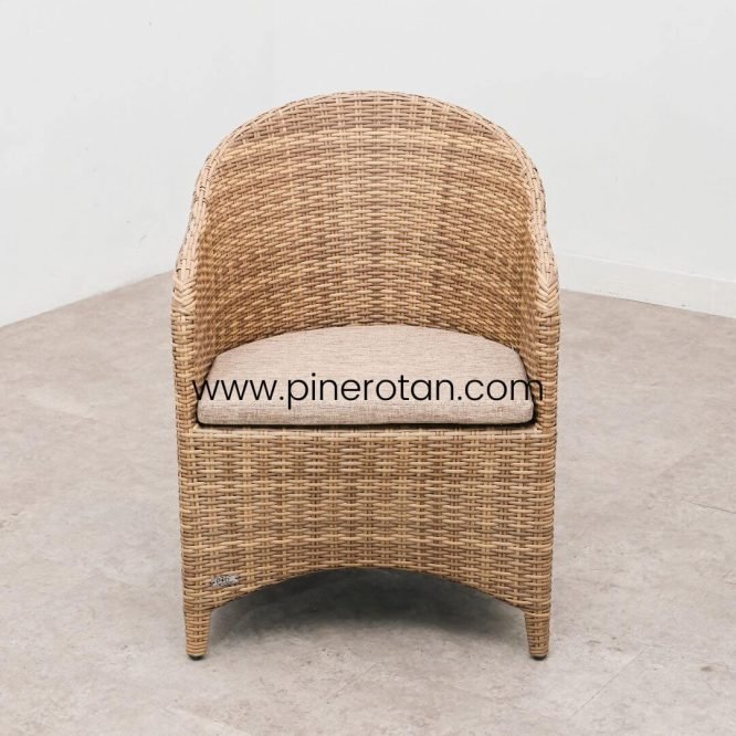 1 Set Meja Tamu Rotan Sintetis / Kursi Tamu - Arthur Living Set 4x1 - Kenko Coffee Table