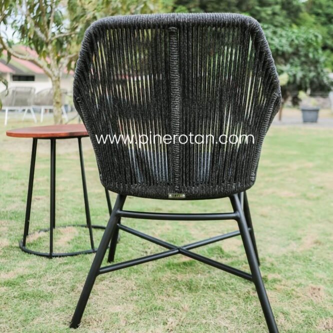 Kursi Teras Anyaman Rope - Marlyn Arm Chair Rope