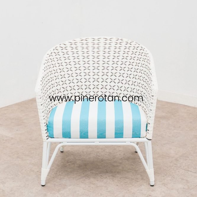 Teras Set Kursi Santai Rotan Sintetis Premium Modern Teras / Taman - Kingstone Lazy Terrace Set - Milan Side Table II.