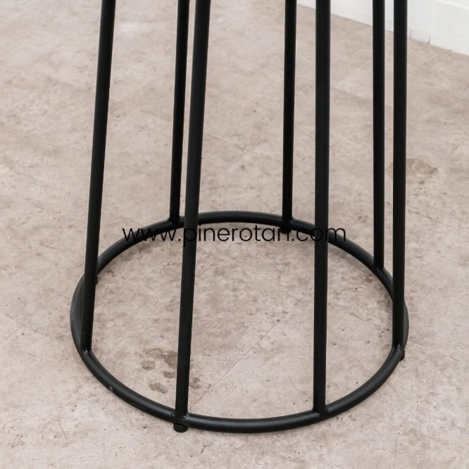 Meja Kopi / Tamu / Teras / Cafe Bulat Kayu Solid Minimalis Modern Pine / Maroko Coffee Table