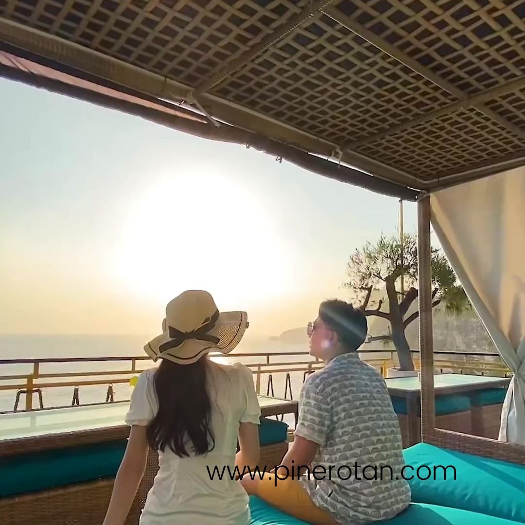 Bale-Bale Outdoor Rotan SIntetis - Pine Rotan - Heha Ocean View