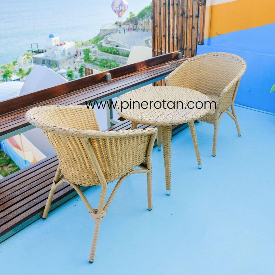 Kursi Teras Rotan Sintetis - Pine Rotan - Heha Ocean View