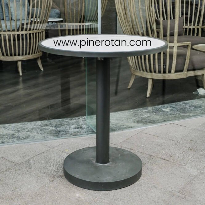 Meja Makan Outdoor / Meja Makan Bulat / Pari Dining Table
