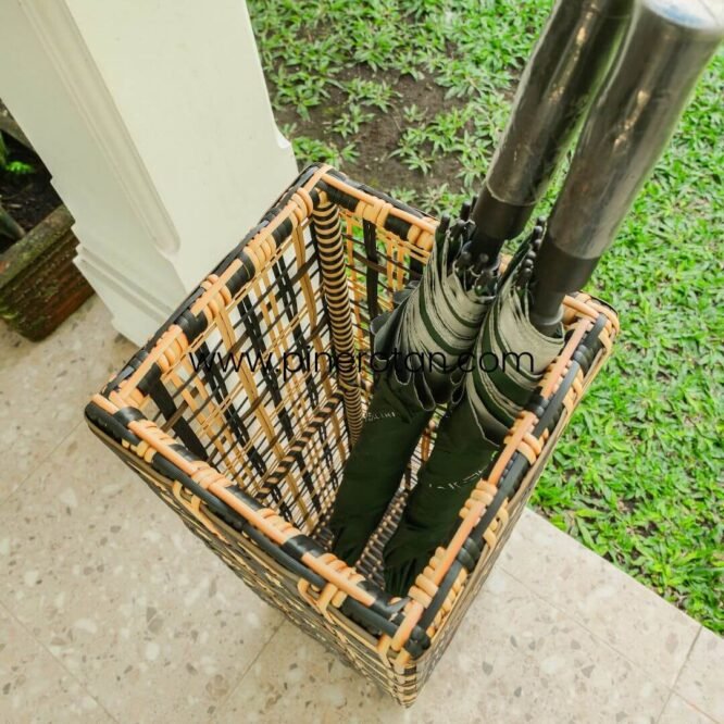 Keranjang Payung Rotan Sintetis - Coin Umbrella Holder