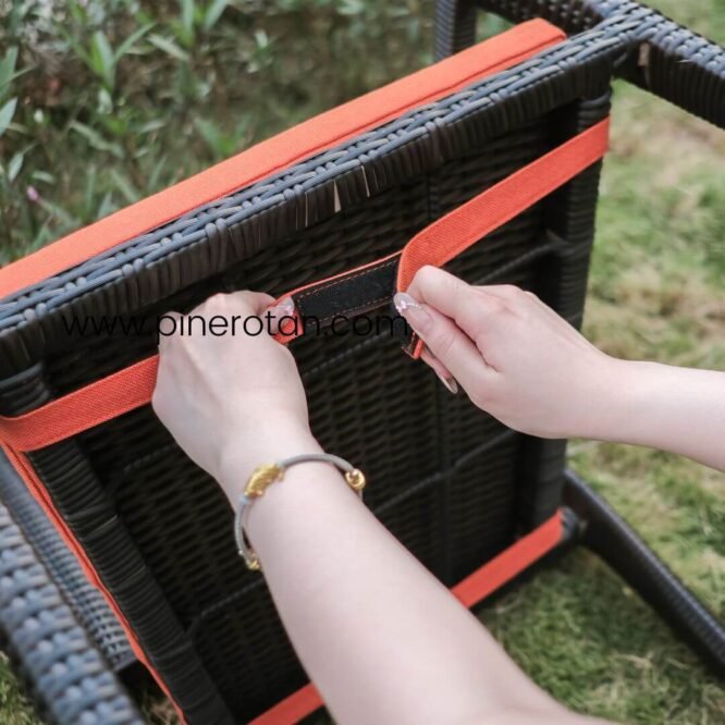 Kursi Teras Outdoor Anyaman Sintetis - Mexico Arm Chair