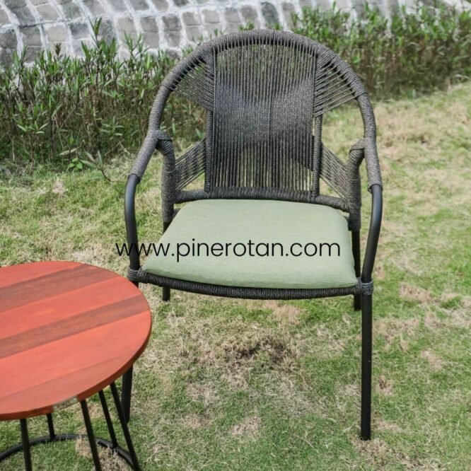 Kursi Teras Rope Outdoor - Pari Terrace Set - Maroko Side Table