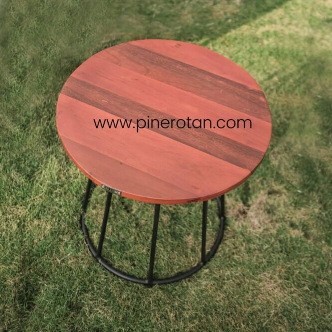 Meja Teras Outdoor Kayu - Maroko Side Table