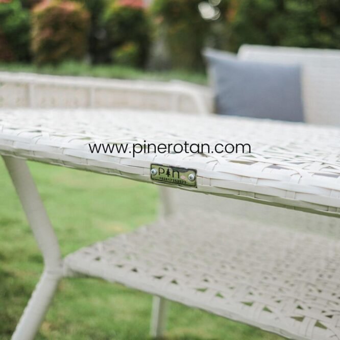 Sofa Outdoor Sintetis Rotan Karo - Karo Living Set - White Wash
