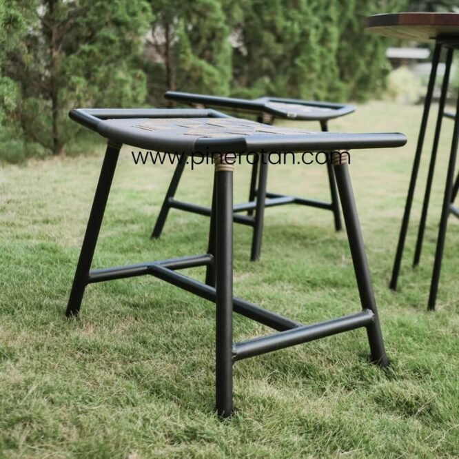 Stool Rotan Sintetis Estetik - Island Terrace Set - Maroko Coffee Table