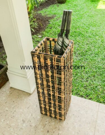 Umbrella Basket Rotan Sintetis - Coin Umbrella Holder