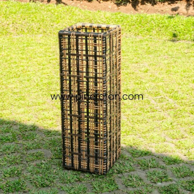 Umbrella Basket Sintetis Rotan - Coin Umbrella Holder