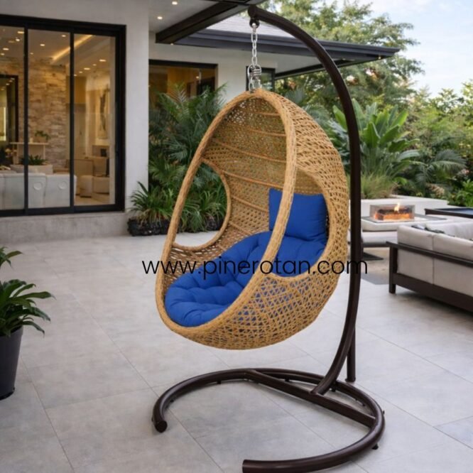 Ayunan Outdoor Rotan Sintetis - Egg Hanging Chair Outdoor